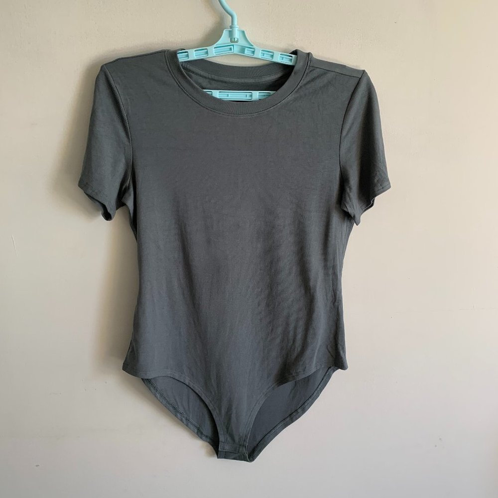 Slate Green XL Women's Short Sleeve Tee Shirt Body Suit